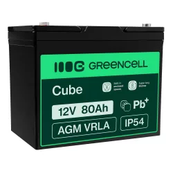   GreenCell AGM VRLA 12V 80Ah akkumulátor hajókhoz robogókhoz fűnyírókhoz - GreenCell
