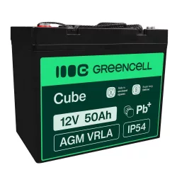   GreenCell AGM VRLA 12V 50Ah akkumulátor hajókhoz robogókhoz fűnyírókhoz - GreenCell