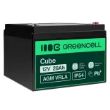 GreenCell AGM VRLA 12V 28Ah akkumulátor hajókhoz robogókhoz - GreenCell