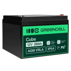   GreenCell AGM VRLA 12V 28Ah akkumulátor hajókhoz robogókhoz - GreenCell