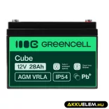 GreenCell AGM VRLA 12V 28Ah akkumulátor hajókhoz robogókhoz - GreenCell