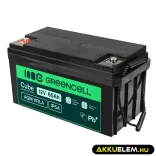 GreenCell Cube AGM VRLA IP54 12V 65Ah akkumulátor fűnyírókhoz robogókhoz hajókhoz - GreenCell