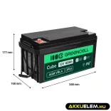 GreenCell Cube AGM VRLA IP54 12V 65Ah akkumulátor fűnyírókhoz robogókhoz hajókhoz - GreenCell