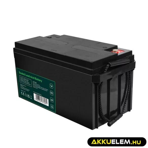 GreenCell Cube AGM VRLA IP54 12V 65Ah akkumulátor fűnyírókhoz robogókhoz hajókhoz - GreenCell