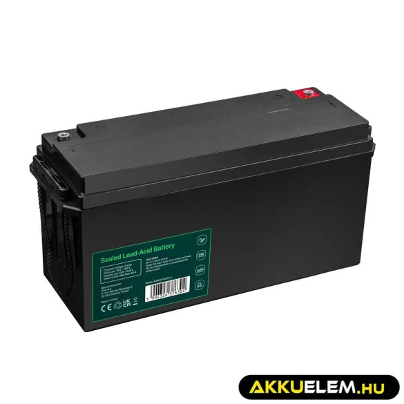 GreenCell Cube AGM VRLA IP54 12V 150Ah akkumulátor napelemes rendszerekhez hajókhoz - GreenCell