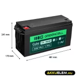 GreenCell Cube AGM VRLA IP54 12V 150Ah akkumulátor napelemes rendszerekhez hajókhoz - GreenCell