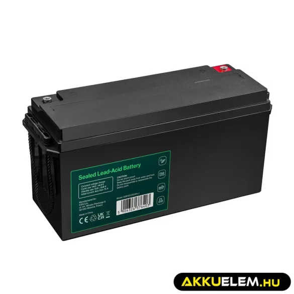 GreenCell Cube AGM VRLA IP54 12V 250Ah akkumulátor napelemes rendszerekhez hajókhoz - GreenCell