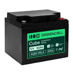   GreenCell AGM VRLA 12V 50Ah akkumulátor UPS-ekhez lakóautókhoz (197x166x170mm) - GreenCell