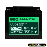 GreenCell AGM VRLA 12V 50Ah akkumulátor UPS-ekhez lakóautókhoz (197x166x170mm) - GreenCell