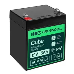   GreenCell AGM VRLA 12V 5Ah akkumulátor (91x70x102mm) - GreenCell
