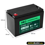 GreenCell AGM VRLA 12V 100Ah akkumulátor UPS-ekhez lakóautókhoz (332x175x220mm) - GreenCell