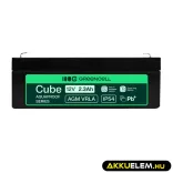 GreenCell AGM VRLA 12V 2.5Ah akkumulátor (178x36x66mm) - GreenCell