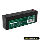 GreenCell AGM VRLA 12V 2.5Ah akkumulátor (178x36x66mm) - GreenCell