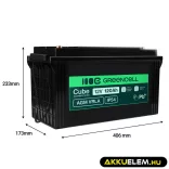 GreenCell AGM VRLA 12V 120Ah akkumulátor hajókhoz napelemes rendszerekhez (173x406x233mm) - GreenCell