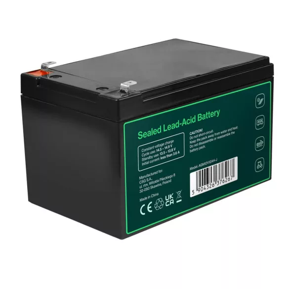 GreenCell AGM VRLA 12V 12Ah akkumulátor (152x99x100mm) - GreenCell