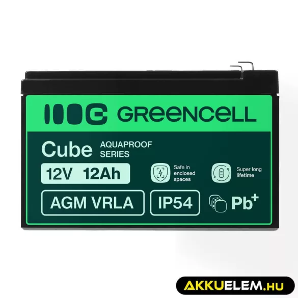 GreenCell AGM VRLA 12V 12Ah akkumulátor (152x99x100mm) - GreenCell