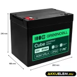 GreenCell AGM VRLA 12V 80Ah akkumulátor UPS-ekhez lakóautókhoz (260x168x216mm) - GreenCell