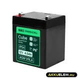 GreenCell AGM VRLA 12V 4.5Ah akkumulátor (90x70x106mm) - GreenCell