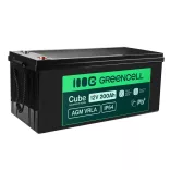 GreenCell AGM VRLA 12V 200Ah akkumulátor solar hajókhoz applications (240x522x226mm) - GreenCell