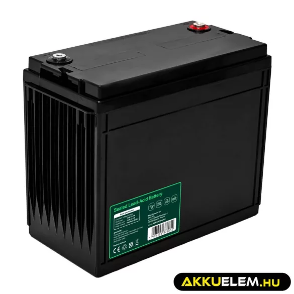 GreenCell AGM VRLA 12V 135Ah akkumulátor hajókhoz napelemes rendszerekhez (341x173x287mm) - GreenCell
