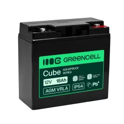   GreenCell AGM VRLA 12V 18Ah akkumulátor (181x77x167mm) - GreenCell