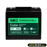 GreenCell AGM VRLA 12V 18Ah akkumulátor (181x77x167mm) - GreenCell