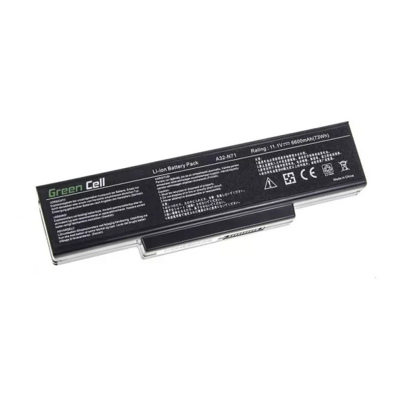 Utángyártott laptop akkumulátor A32-K72 A32-N71 Asus K72 K72J K72F K73SV N71 N71J N73SV X73S - GreenCell