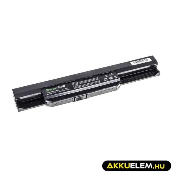 Utángyártott laptop akkumulátor A31-K53 A32-K53 A41-K53 A42-K53 Asus A537 K53 K53E K53S K53SV X53 X53S X53U X54 X54C X54F X54H - GreenCell