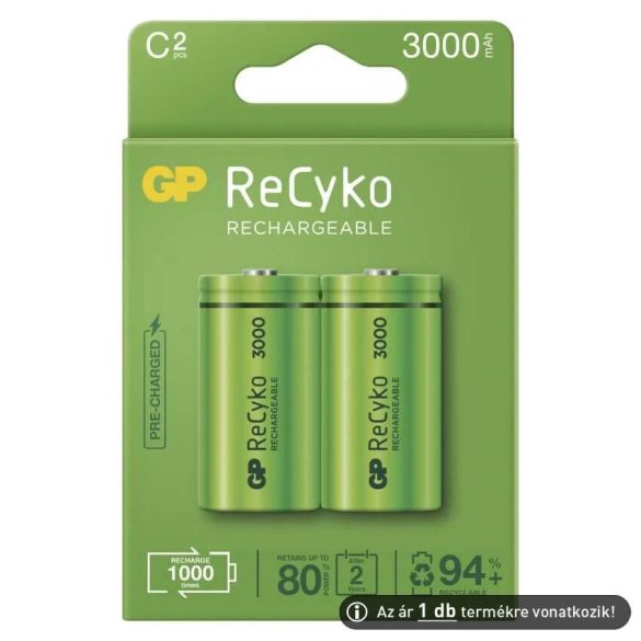 GP Recyko 3000mAh C akkumulátor
