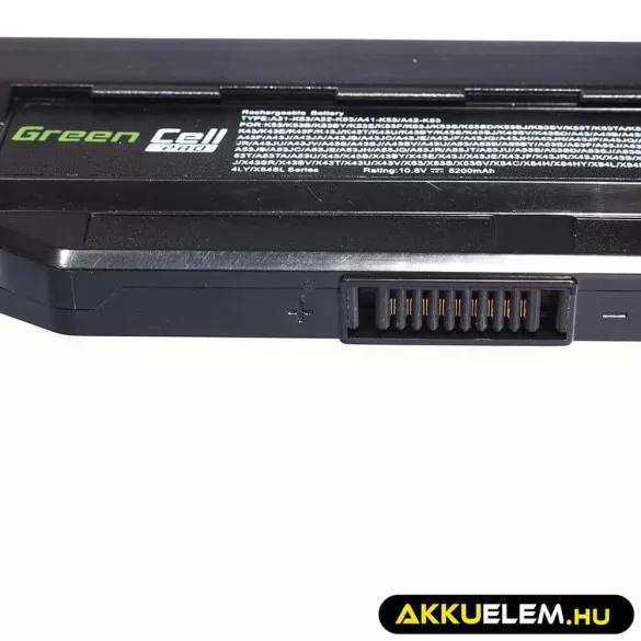 Utángyártott laptop akkumulátor PRO A31-K53 A32-K53 A41-K53 A42-K53 Asus A537 K53 K53E K53S K53SV X53 X53S X53U X54 X54C X54F X54H - GreenCell