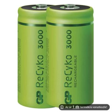 GP Recyko 3000mAh C akkumulátor