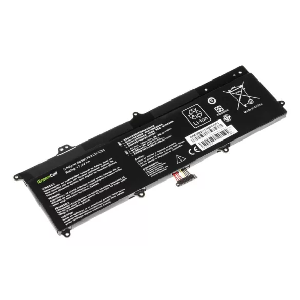 Utángyártott laptop akkumulátor C21-X202 Asus X201E F201E VivoBook F202E Q200E S200E X202E - GreenCell