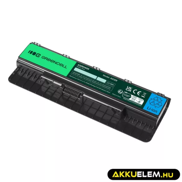 Utángyártott laptop akkumulátor A32N1405 Asus G551 G551J G551JM G551JW G771 G771J G771JM G771JW N551 N551J N551JM N551JW N551JX - GreenCell