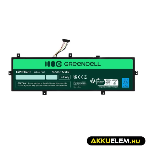 Utángyártott laptop akkumulátor C31N1620 Asus ZenBook UX430 UX430U UX430UA UX430UN UX430UQ - GreenCell