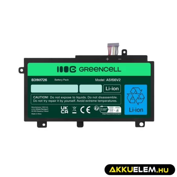 Utángyártott laptop akkumulátor B31N1726 Asus TUF Gaming FX504 FX504G FX505 FX505D FX505G A15 FA506 A17 FA706 - GreenCell