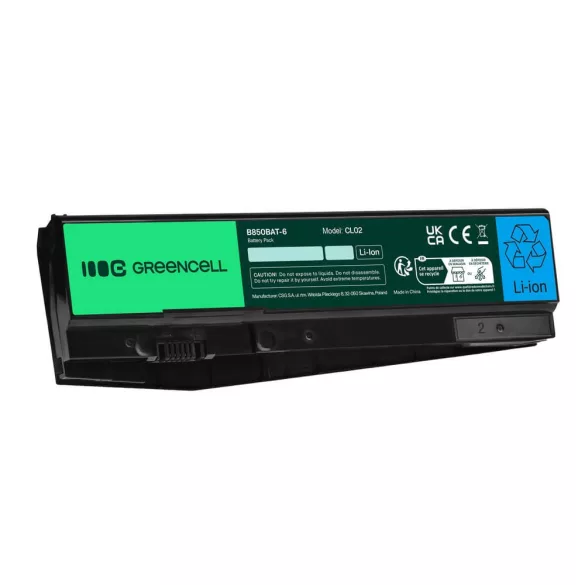 Utángyártott Laptop laptop akkumulátor N850BAT-6 Clevo N850 N855 N857 N870 N871 N875 Hyperbook N85 N85S N87 N87S - GreenCell