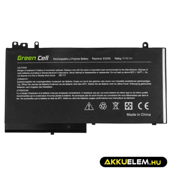 Utángyártott laptop akkumulátor RYXXH Dell Latitude 12 5250 E5250 14 E5450 15 E5550 11 3150 3160 - GreenCell