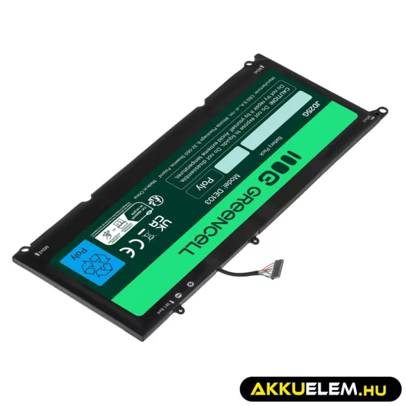 Utángyártott 90V7W JD25G laptop akkumulátor Dell XPS 13 9343 9350 P54G - GreenCell