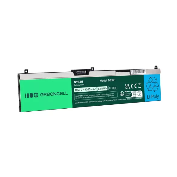 Utángyártott laptop akkumulátor NYFJH-6C 0NYFJH 0RY3F9 0VRX0J Dell Precision 15 7530 7540 7740 - GreenCell