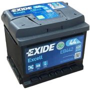 44Ah EXIDE Excell EB442 akkumulátor JOBB+