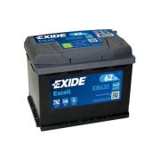 62Ah EXIDE Excell EB620 akkumulátor JOBB+