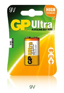 GP Ultra Alkaline 1604AU (9V, block) tartós