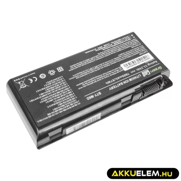Utángyártott laptop akkumulátor PRO BTY-M6D MSI GT60 GT70 GT660 GT680 GT683 GT780 GT783 GX660 GX680 GX780 - GreenCell