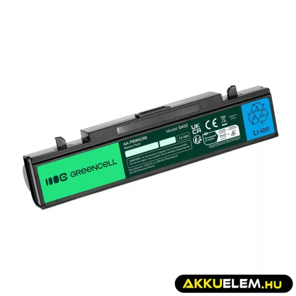 Utángyártott laptop akkumulátor AA-PB9NC6B AA-PB9NS6B Samsung R519 R522 R525 R530 R540 R580 R620 R780 RV510 RV511 NP300E5A - GreenCell