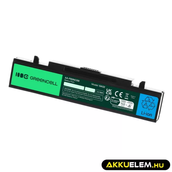 Utángyártott laptop akkumulátor AA-PB9NC6B AA-PB9NS6B Samsung R519 R522 R525 R530 R540 R580 R620 R780 RV510 RV511 NP300E5A - GreenCell