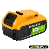 Utángyártott szerszámgép akkumulátor DeWalt XR 18V 5Ah DCB182 - GreenCell