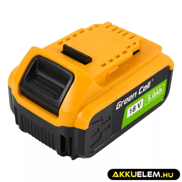 Utángyártott szerszámgép akkumulátor DeWalt XR 18V 5Ah DCB182 - GreenCell