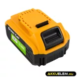 Utángyártott szerszámgép akkumulátor DeWalt XR 18V 5Ah DCB182 - GreenCell