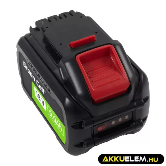 Utángyártott szerszámgép akkumulátor DeWalt XR 18V 9Ah Replacement DCB182 DCB184 - GreenCell
