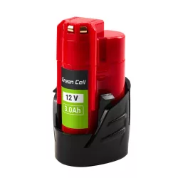  Utángyártott szerszámgép akkumulátor Milwaukee M12 12V 3Ah M12 B3 4932451388 - GreenCell